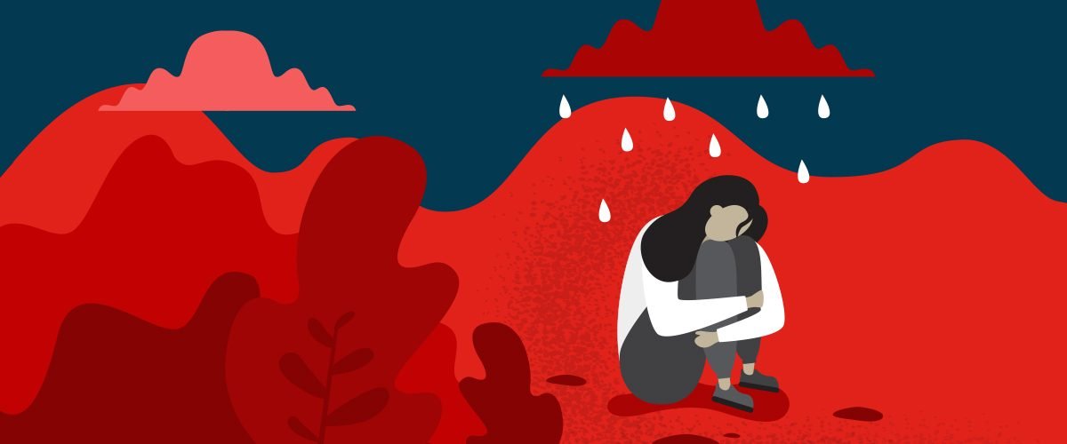 j'ai envie de mourir illustration femme seule