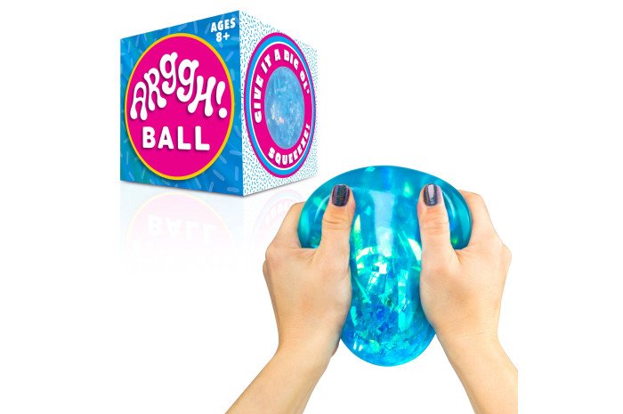 Argh!  Grande balle scintillante – Bleu