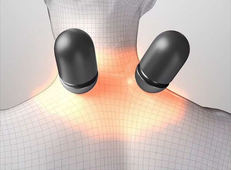 Coussin de massage cervical chauffant effet sur cervicales