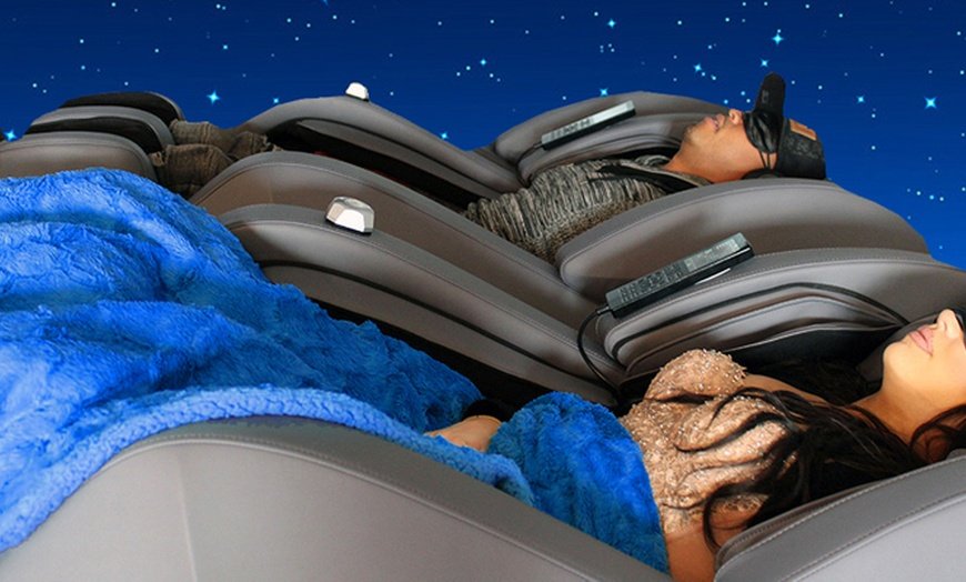 Massage en couple sur chaise de Massage en zéro gravity