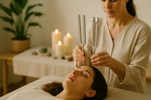 femme dans un salon de Diapason Thérapie